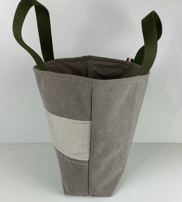Tote bag patchwork Sashiko beige