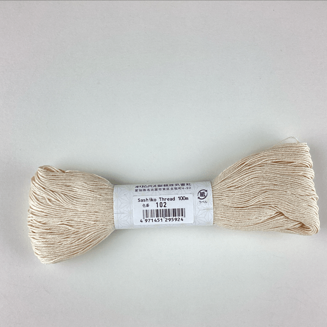 Fil Sashiko crème 100 M