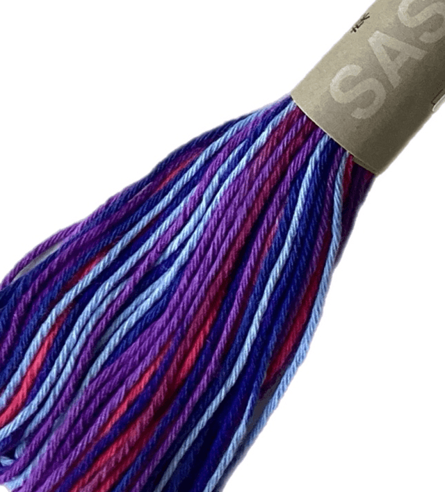 Fil Sashiko dégradé mauve 20M