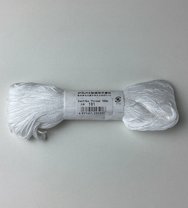 Fil sashiko blanc 100 M