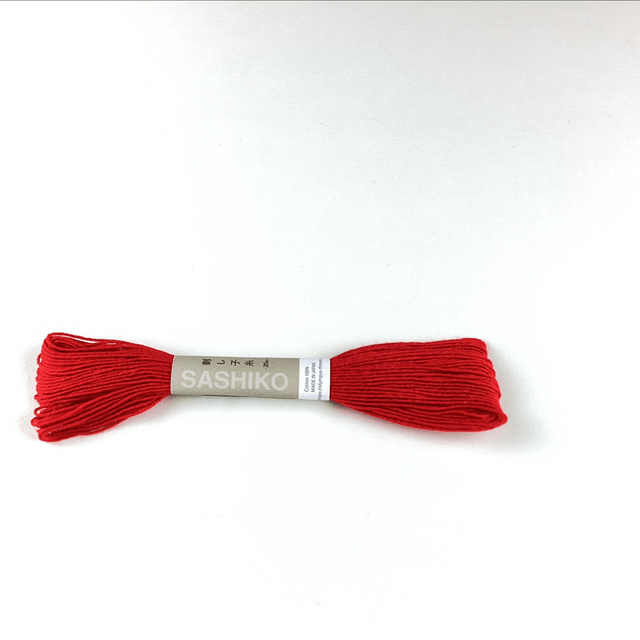 Fil Sashiko rouge vif 20 M