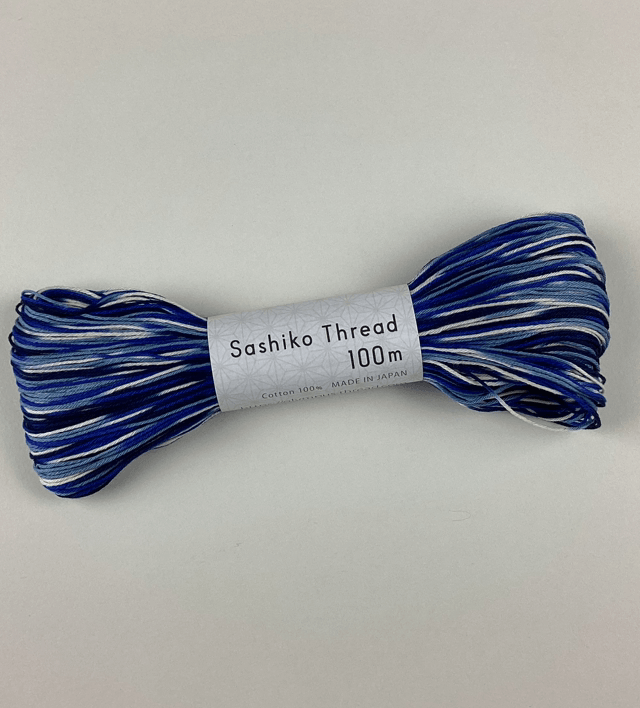 Fil Sashiko Bleu dégradé 100 M