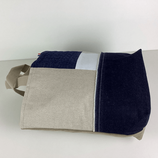 Tote bag Sashiko Patchwork Beige