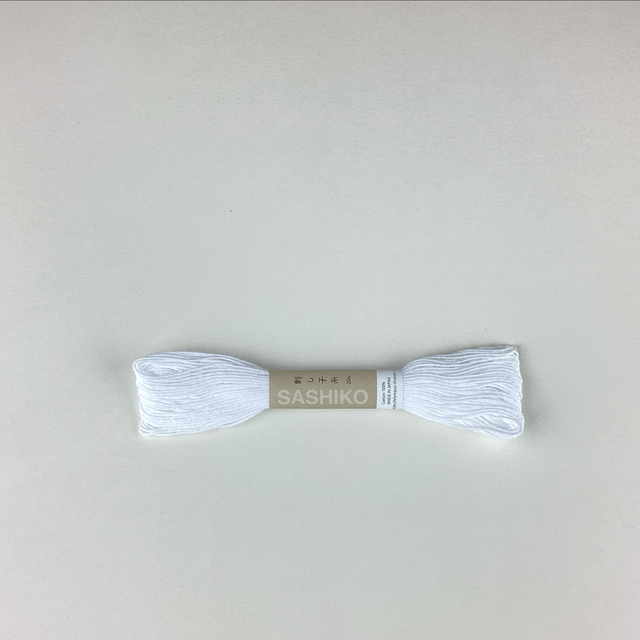 Fil Sashiko Blanc 20 m