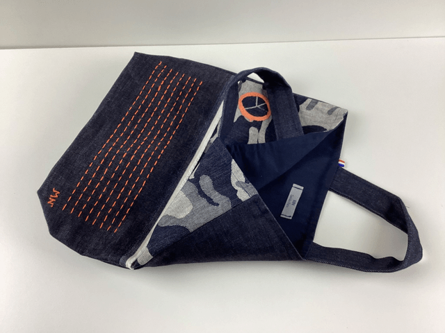 Tote bag sashiko denim