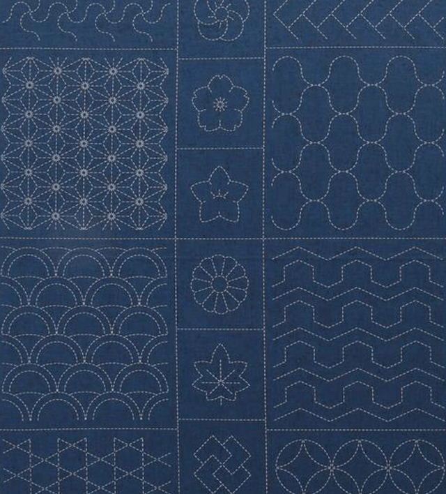 Panneau Tsumugi 108x61 cm indigo