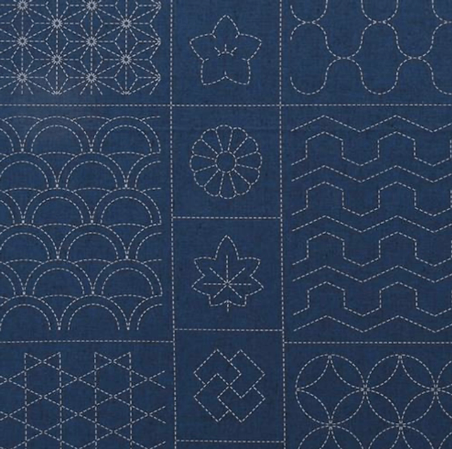 Panneau Tsumugi 108x61 cm indigo
