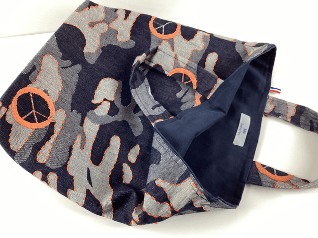 Tote bag brodé denim