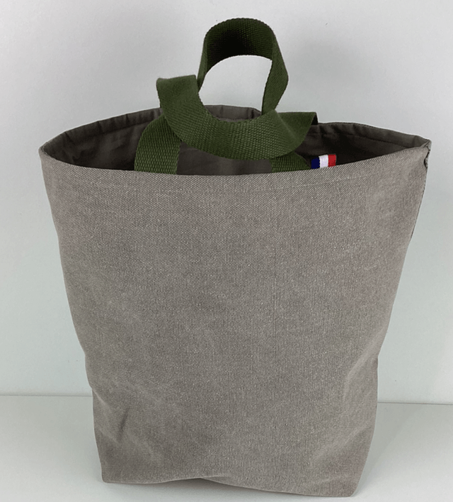 Tote bag patchwork Sashiko beige