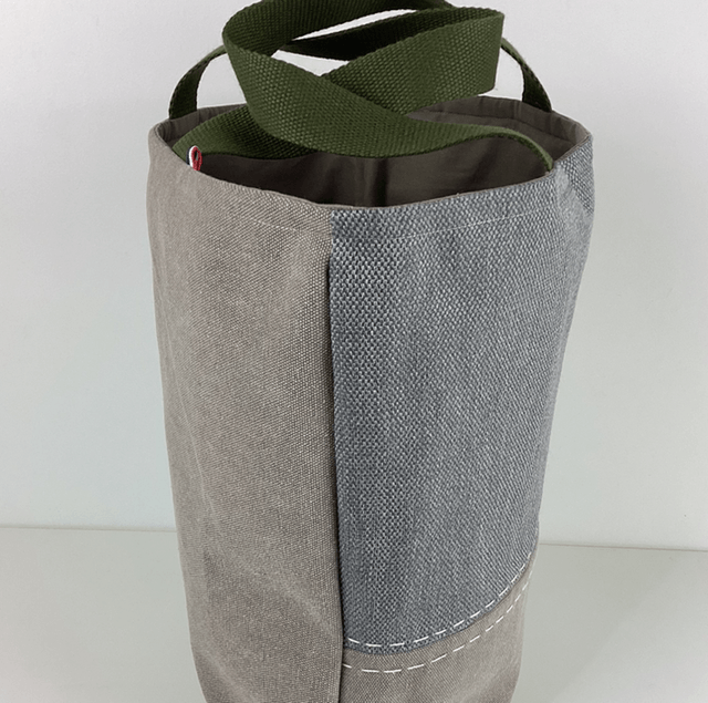Tote bag patchwork Sashiko beige