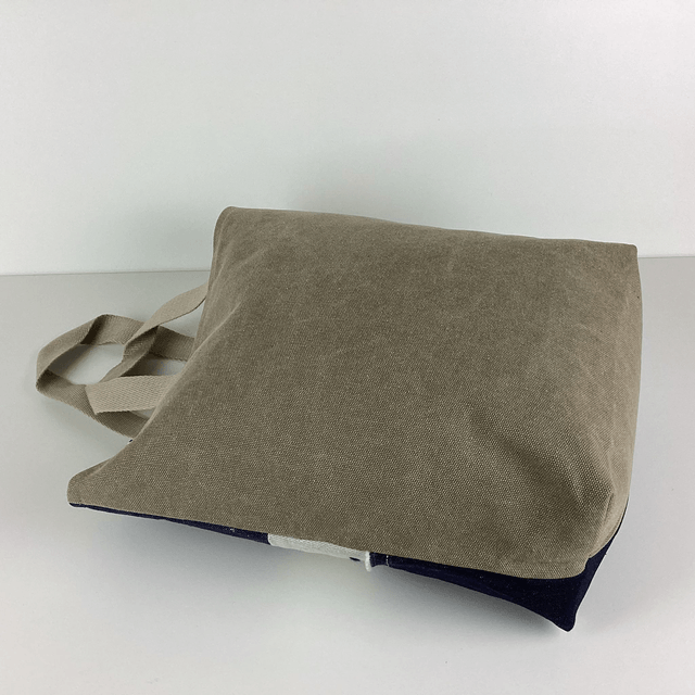 Tote bag Sashiko Patchwork Beige