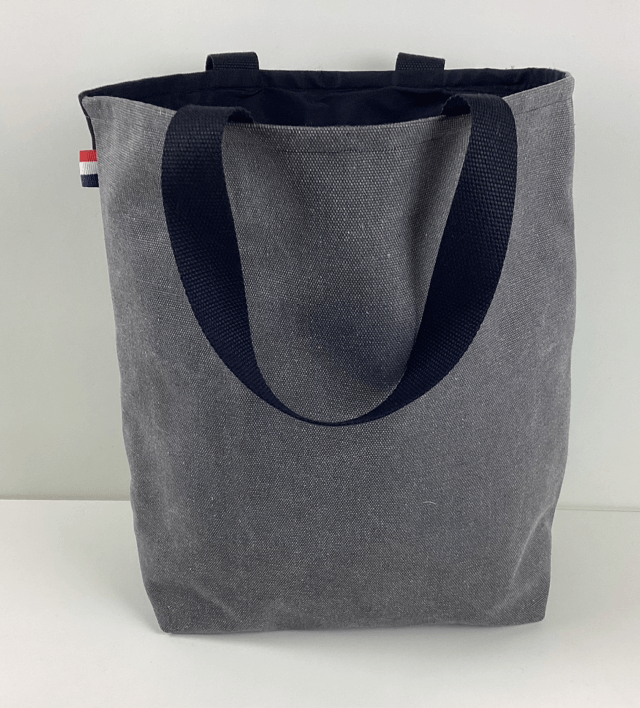 Tote bag patchwork Sashiko Noir/ Gris 