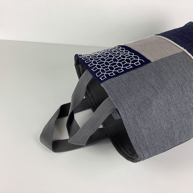 Tote bag Sashiko Patchwork Marine 