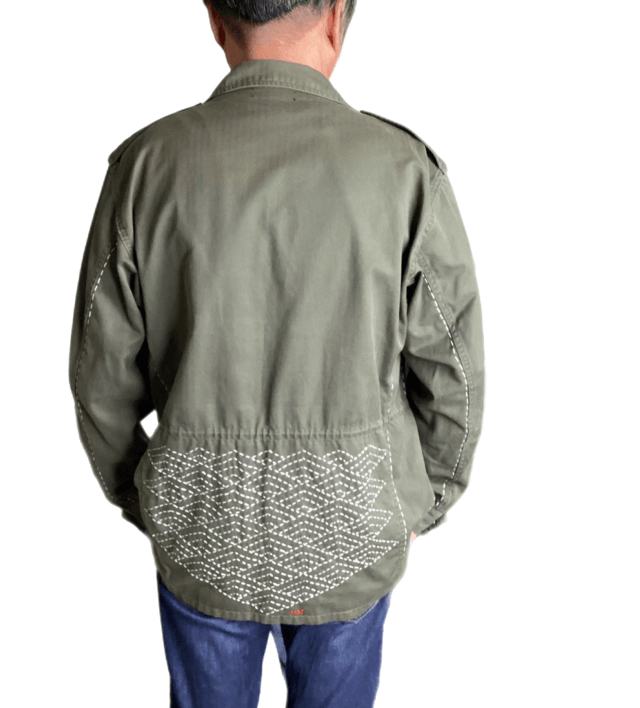 Veste brodée Hishi Seigaiha