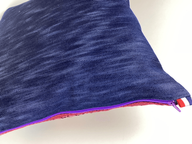 Coussin Jacquard Mina Fuchsia