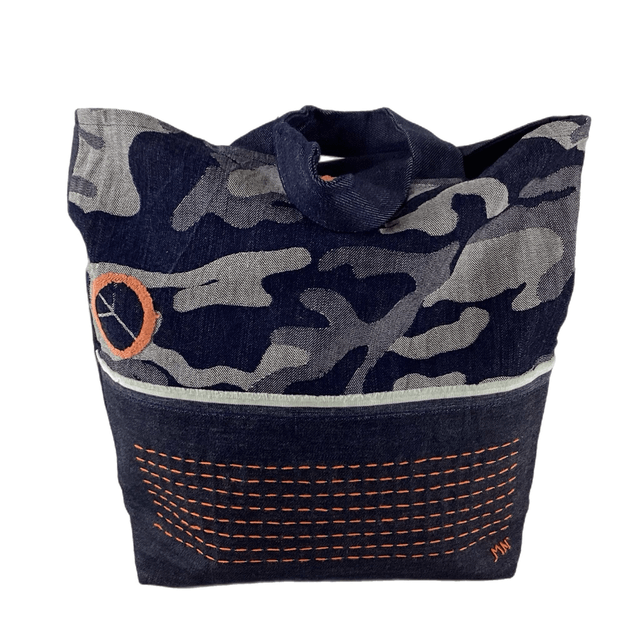 Tote bag sashiko denim
