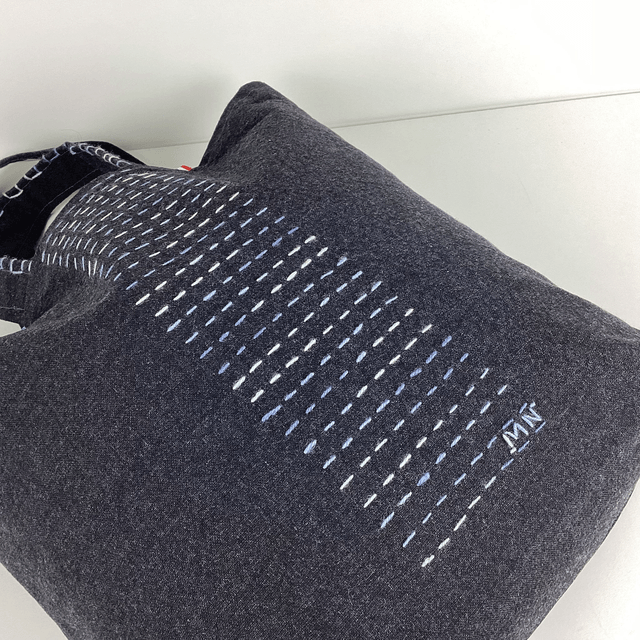 Tote bag Sashiko Gris 