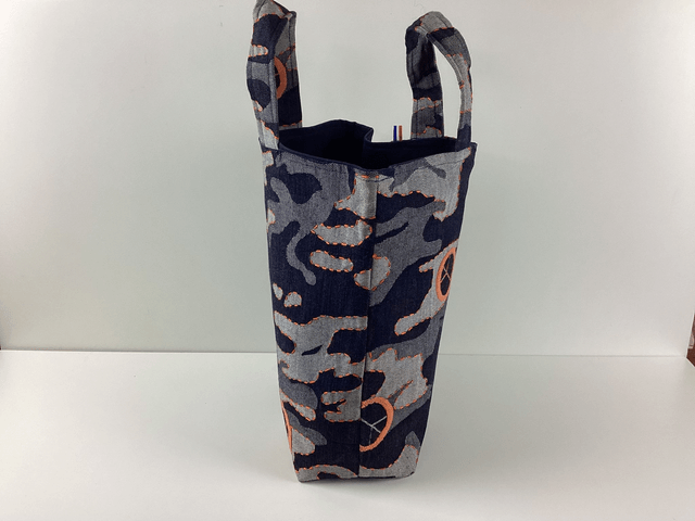 Tote bag brodé denim