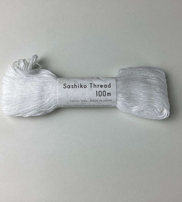Fil sashiko blanc 100 M