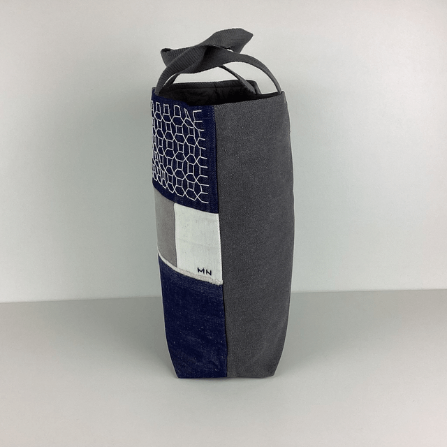 Tote bag Sashiko Patchwork Marine 