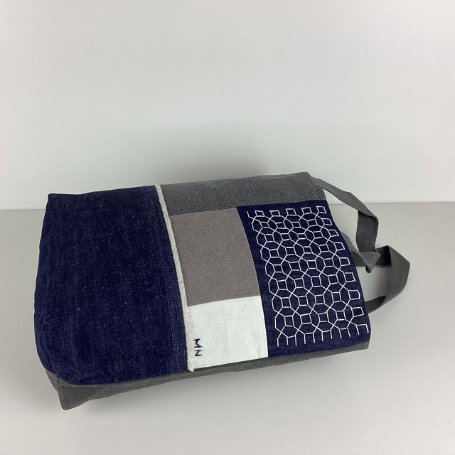 Tote bag Sashiko Patchwork Marine 