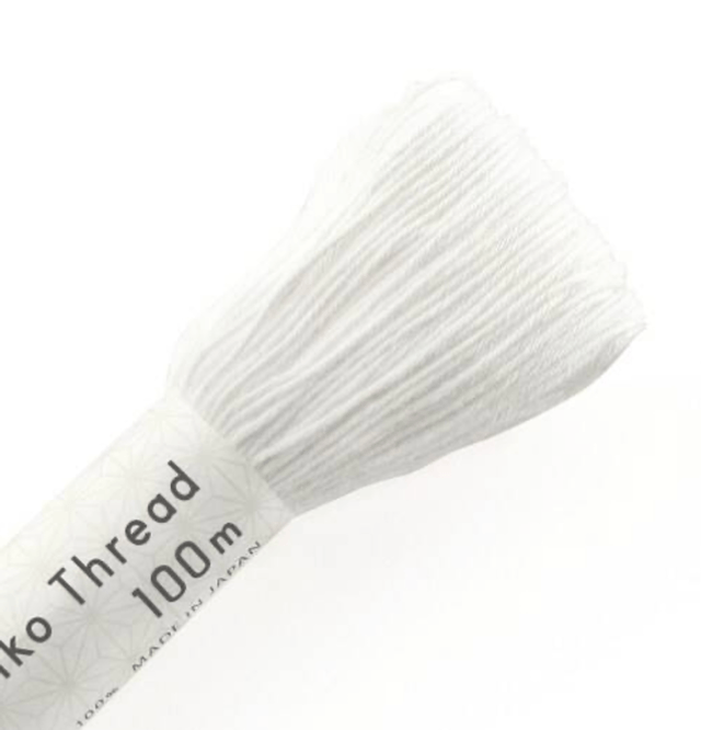 Fil sashiko blanc 100 M