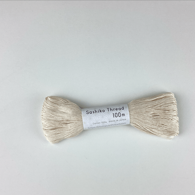 Fil Sashiko crème 100 M