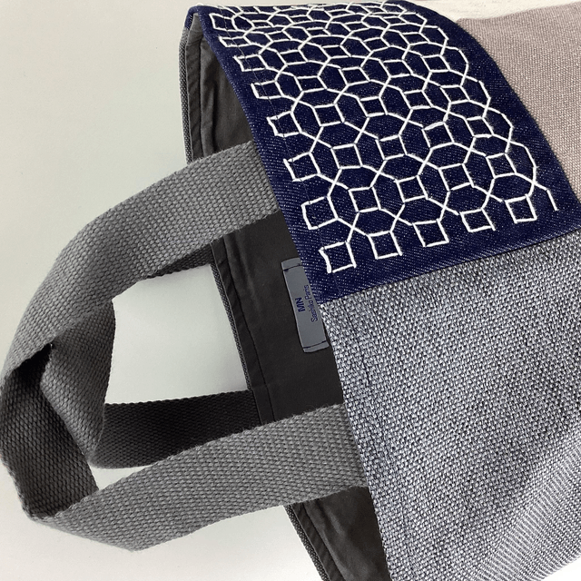 Tote bag Sashiko Patchwork Marine 