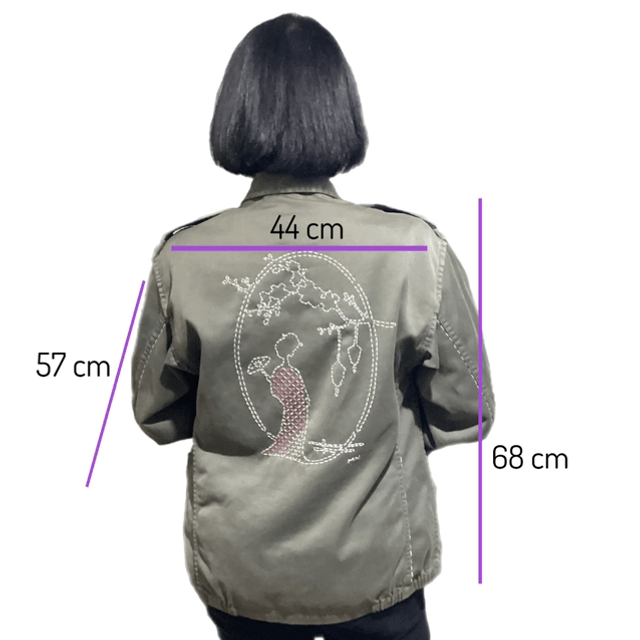 Veste brodée Geisha
