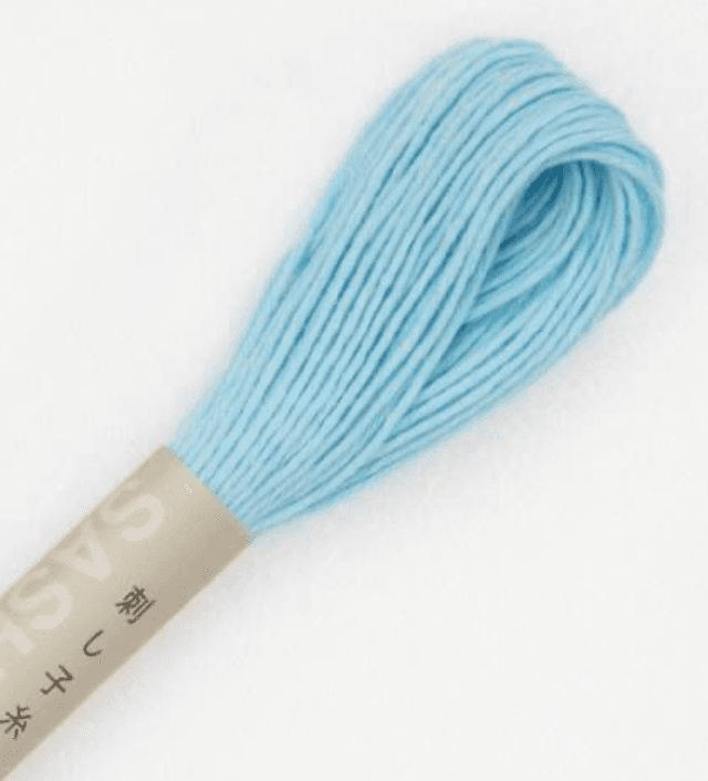 Fil Sashiko Bleu ciel 20 M